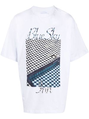 BLUE SKY INN photograph-print short-sleeved T-shirt - White