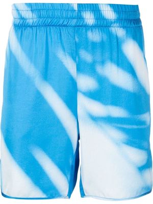 BLUE SKY INN Shadow-print satin shorts