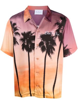 BLUE SKY INN Sunset Palms short-sleeve shirt - Pink