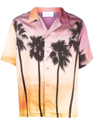 BLUE SKY INN Sunset Palms short-sleeved shirt - Pink