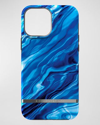 Blue Waves Antimicrobial Case, iPhone 13 Pro Max