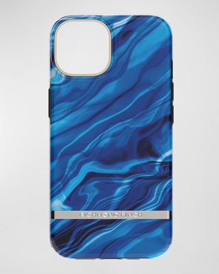Blue Waves Antimicrobial Case, iPhone 14