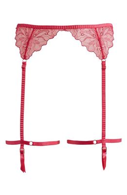 Bluebella Astra Harness Garter Belt in Fuchsia Pink