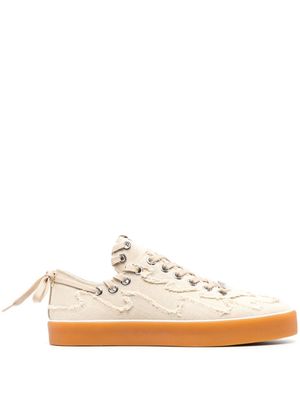 BLUEMARBLE frayed-edge low-top sneakers - Neutrals
