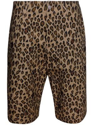 BLUEMARBLE leopard-print cotton shorts - Neutrals