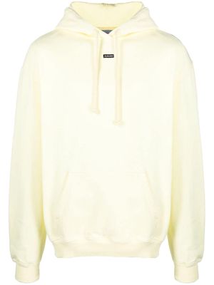 BLUEMARBLE logo-print cotton hoodie - Yellow