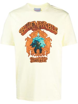 BLUEMARBLE logo-print cotton T-shirt - Yellow