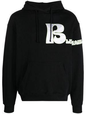 BLUEMARBLE organic-cotton logo-print hoodie - Black