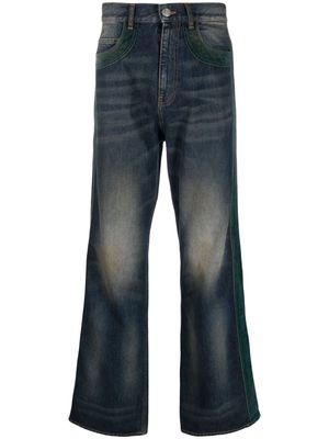 BLUEMARBLE patch-detail bootcut jeans