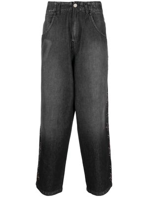 BLUEMARBLE stud-embellished wide-leg jeans - Grey