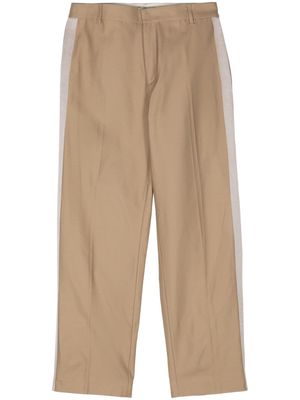 BLUEMARBLE tape-detailing straight-leg trousers - Neutrals