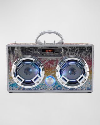 Bluetooth Animal Bling Couture Boombox