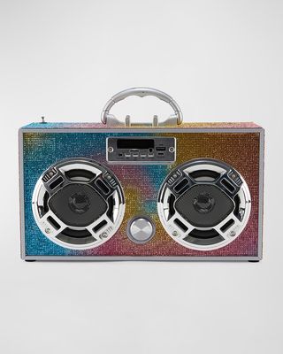 Bluetooth Swirl Bling Couture Boombox