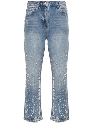 Blugirl crystal-embellished flared jeans - Blue