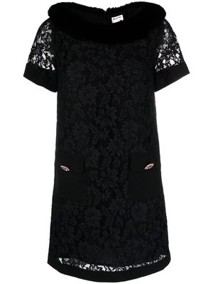 Blugirl crystal-embellished floral-lace minidress - Black