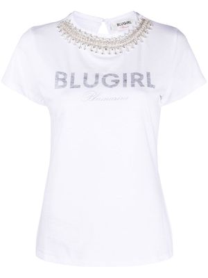 Blugirl crystal-embellished T-shirt - White
