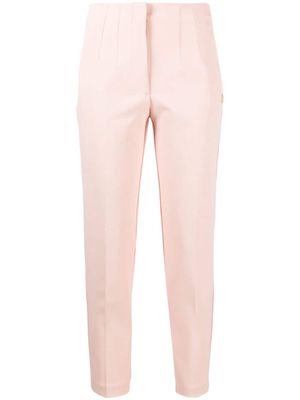 Blugirl dart-detail tapered-leg trousers - Pink
