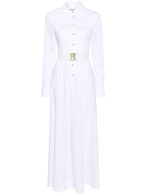 Blugirl detachable-belt maxi shirtdress - White