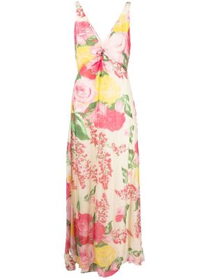 Blugirl floral-print sleeveless maxi dress - Pink
