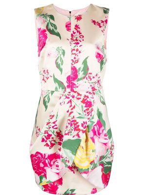 Blugirl flower-print sleeveless dress - Neutrals