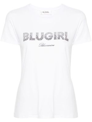 Blugirl logo-embellished cotton T-shirt - White