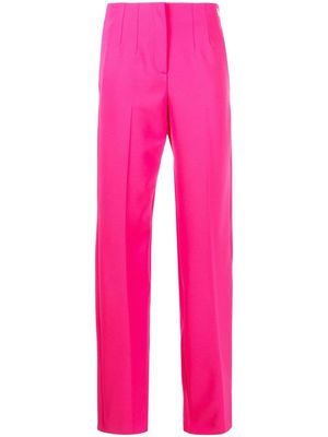 Blugirl logo-lettering straight-leg trousers - Pink