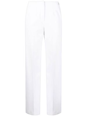 Blugirl logo-lettering straight-leg trousers - White