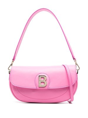 Blugirl logo-plaque leather shoulder bag - Pink