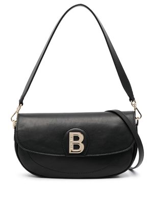 Blugirl monogram-plaque leather bag - Black