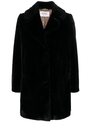 Blugirl notched-lapels shearling coat - Black