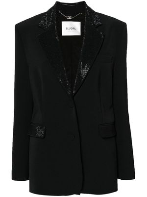 Blugirl rhinestone-embellished crepe blazer - Black