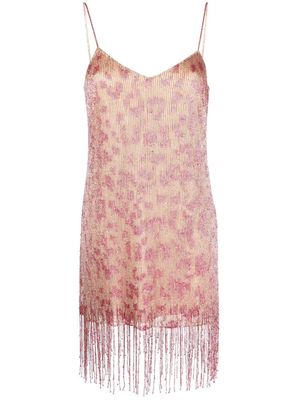 Blugirl rhinestone-embellished slip dress - Pink