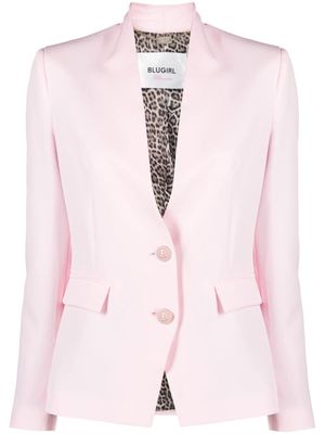 Blugirl slim-cut single-breasted blazer - Pink