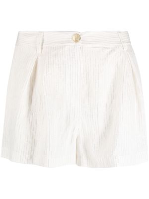 Blugirl stripe-print short shorts - White