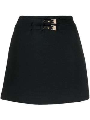 Blumarine belted mini skirt - Black