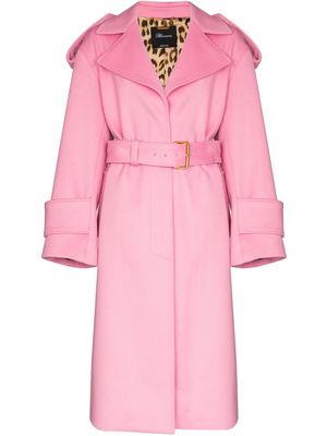 Blumarine belted trench coat - Pink