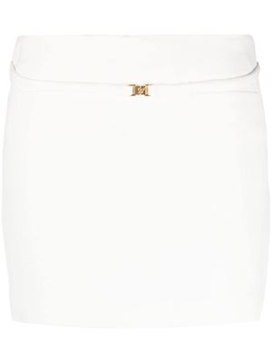 Blumarine buckle-fastening belted skirt - White