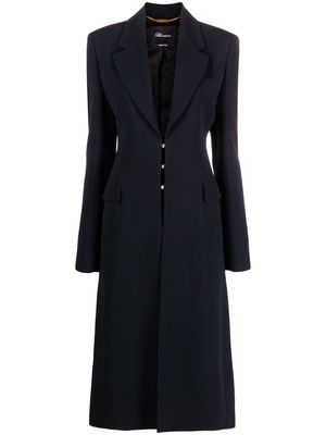 Blumarine button-front single-breasted coat - Black