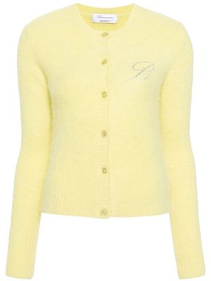 Blumarine crystal-embellished knitted cardigan - Yellow