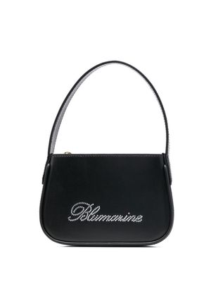 Blumarine crystal-embellished leather mini bag - Black