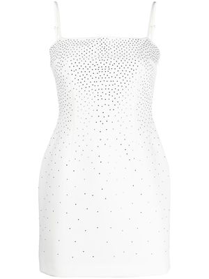 Blumarine crystal-embellished mini dress - White