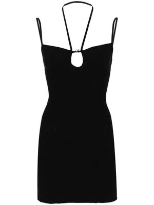 Blumarine cut-out jersey mini dress - Black