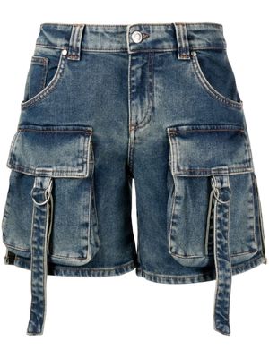 Blumarine denim cargo shorts - Blue