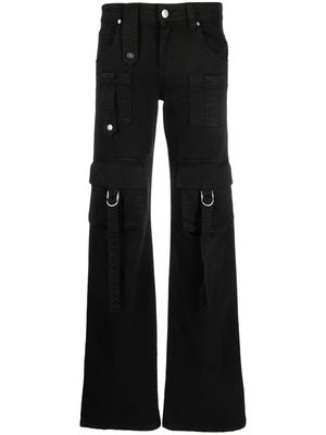 Blumarine denim cargo trousers - Black