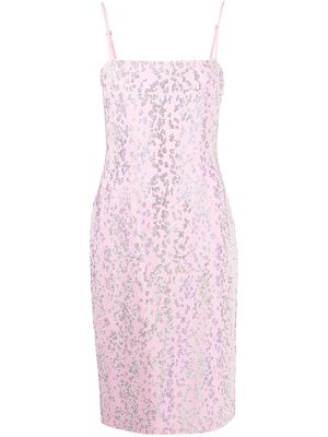 Blumarine embellished midi dress - Pink