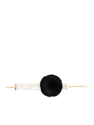 Blumarine faux-pearl choker necklace - Black