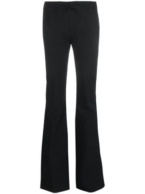Blumarine flared bow-detail trousers - Black