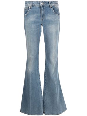 Blumarine flared-leg cotton jeans - Blue
