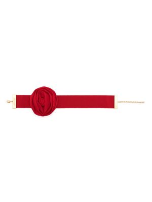Blumarine floral-brooch choker necklace - N0313 LIPSTICK RED