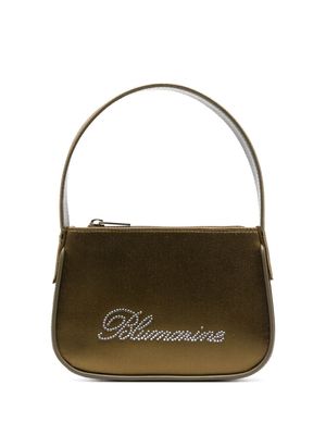Blumarine gem-logo detail mini bag - Green